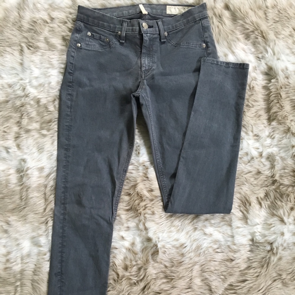 Rag & Bone Light Gray Skinny Jegging